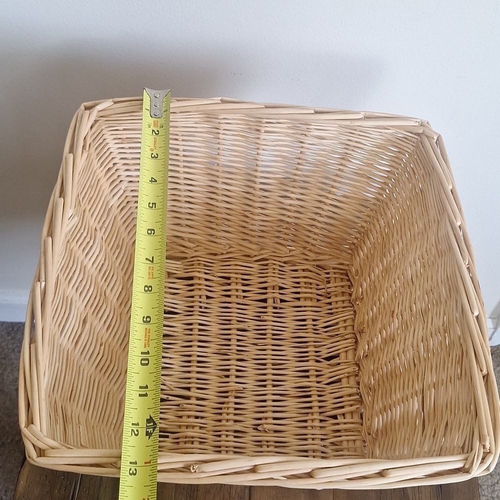 Wicker Basket with Patterned Fabric Liner - Picture 7 of 9